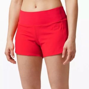 Lululemon Speed Up Shorts 4” Carnation Red